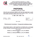 Protokol o počáteční zkoušce typu (ITT) transparentní protihlukový tubus